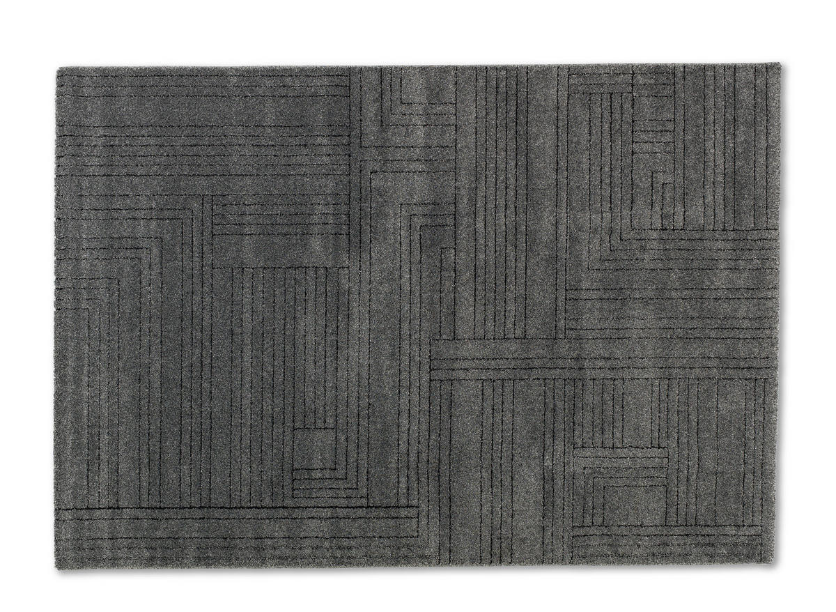 WEBTEPPICH 80/150 cm Pure Design Anthrazit  - Anthrazit, Basics, Textil (80/150cm) - Schöner Wohnen