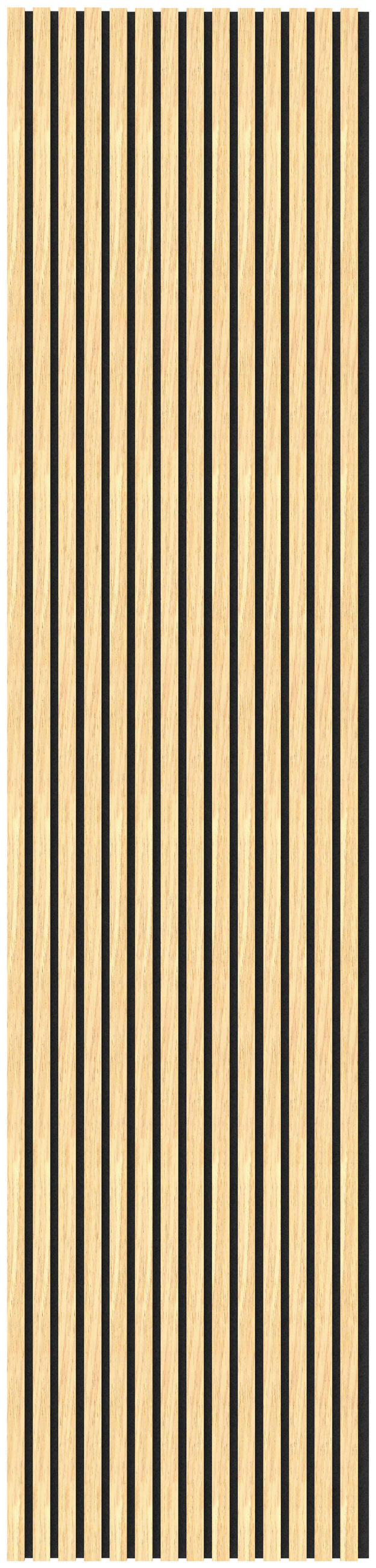 AKUSTIKPANEEL Echtholz, Nachbildung 56,5/240/1,65 cm  - Eichefarben, KONVENTIONELL, Holzwerkstoff (56,5/240/1,65cm) - Novel