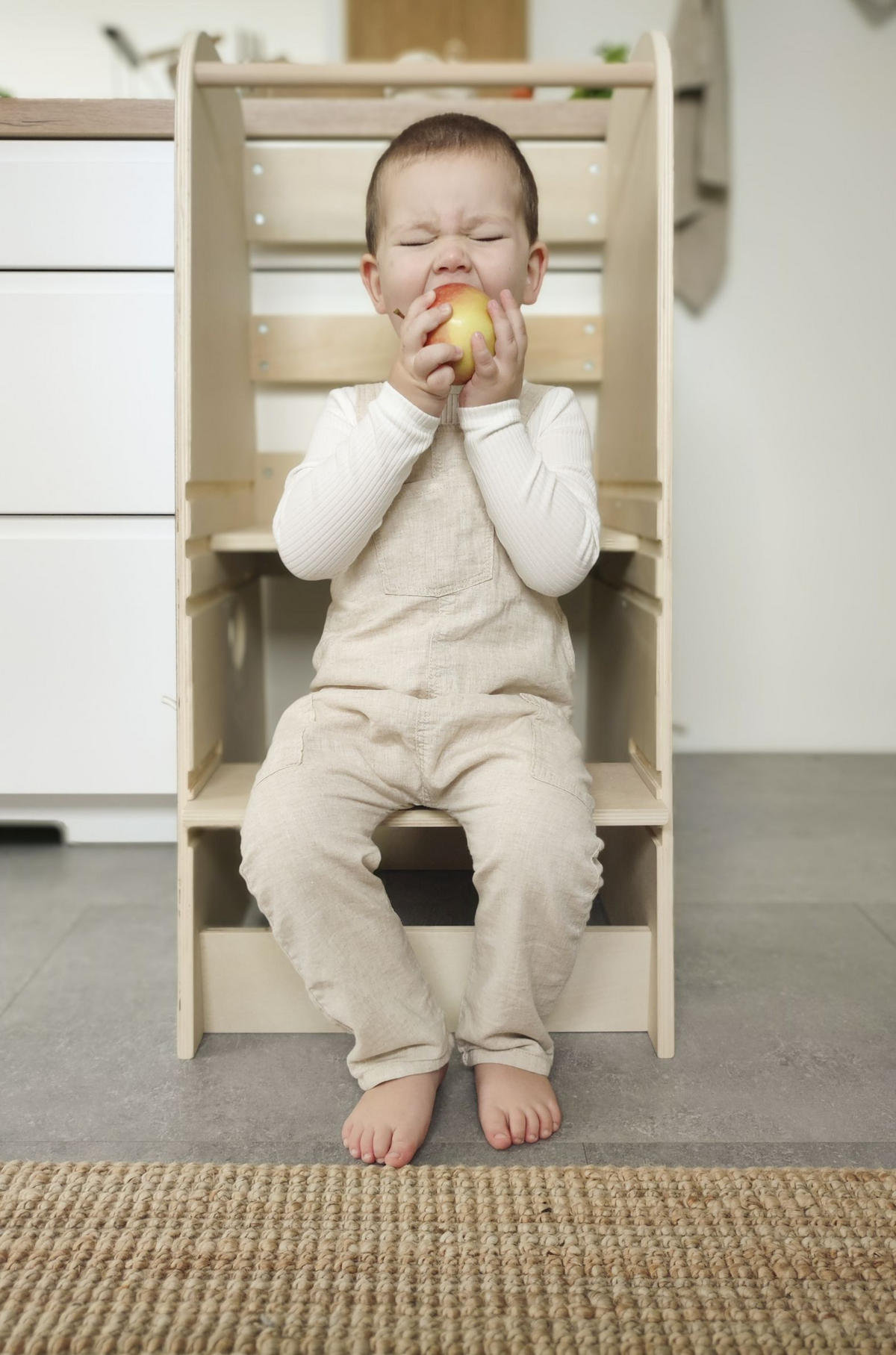 LERNTURM  - Multicolor, Basics, Holz/Textil (64/92/53cm) - small foot