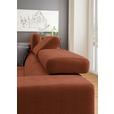 ECKSOFA in Chenille Terracotta  - Chromfarben/Terracotta, Design, Textil (207/301cm) - Xora