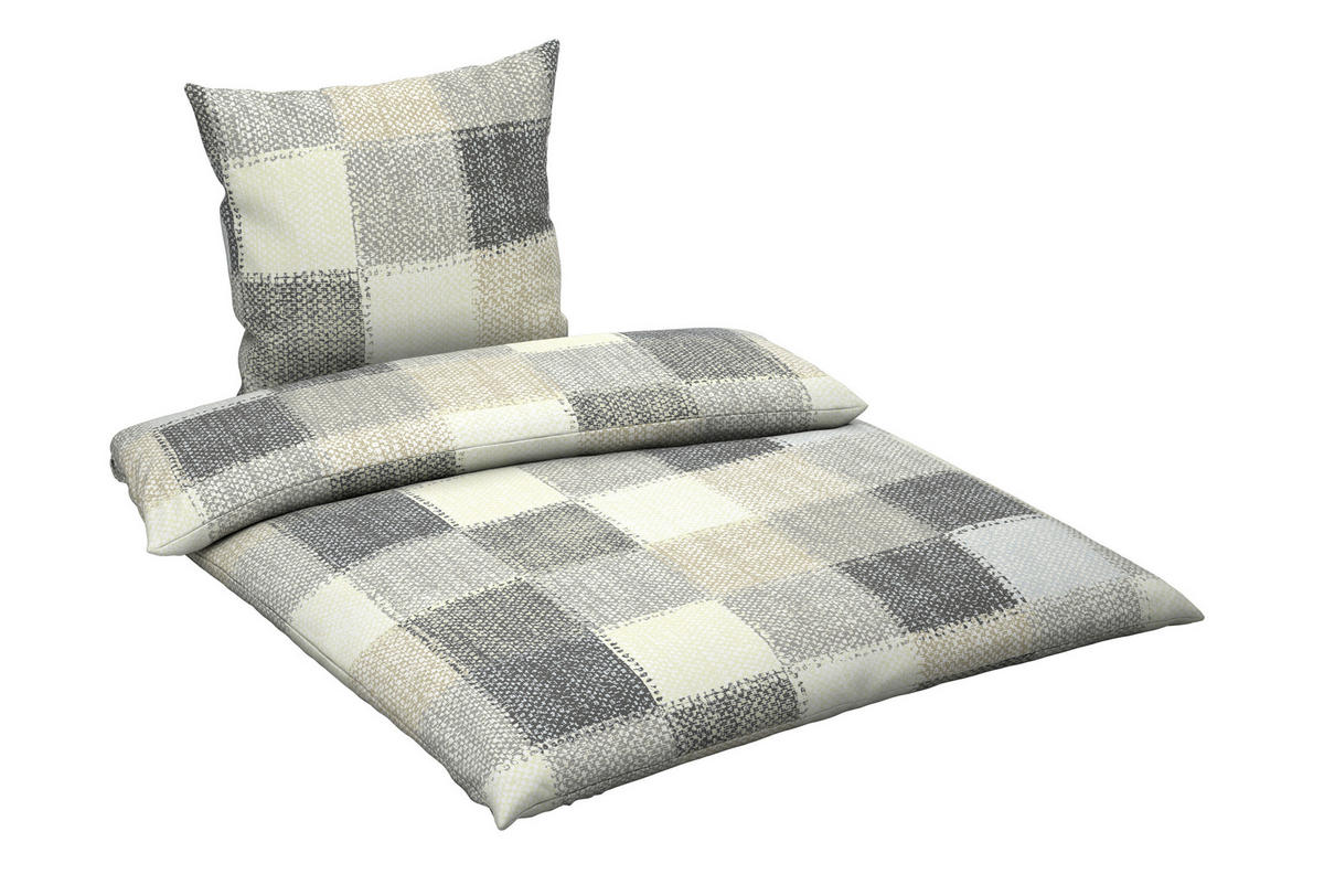 BETTWÄSCHE Flanell 135/200 cm  - Grau, Textil (135/200cm) - Novel
