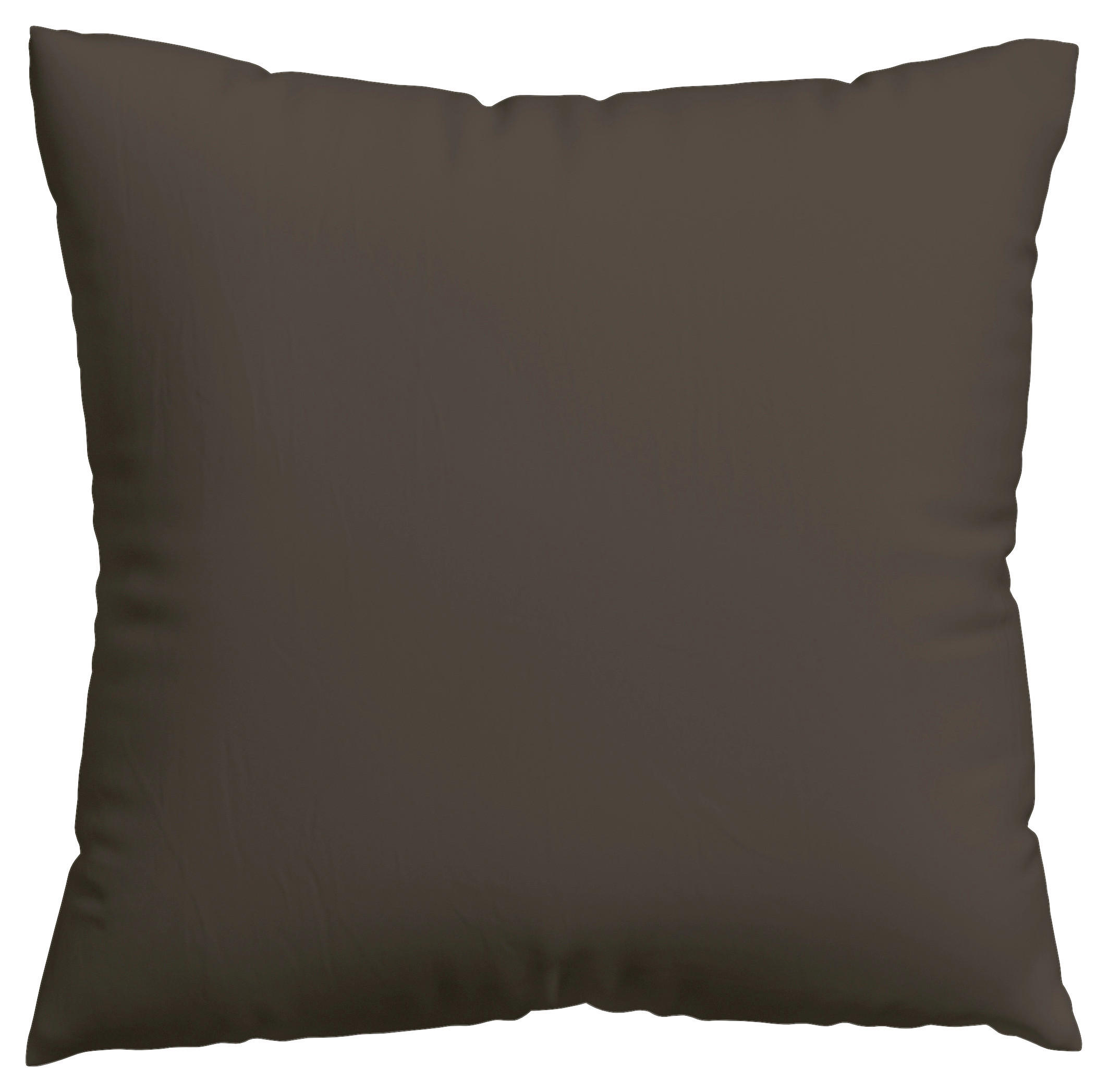 KISSENHÜLLE EASY JERSEY 40/40 cm  - Dunkelbraun, Basics, Textil (40/40cm) - Schlafgut