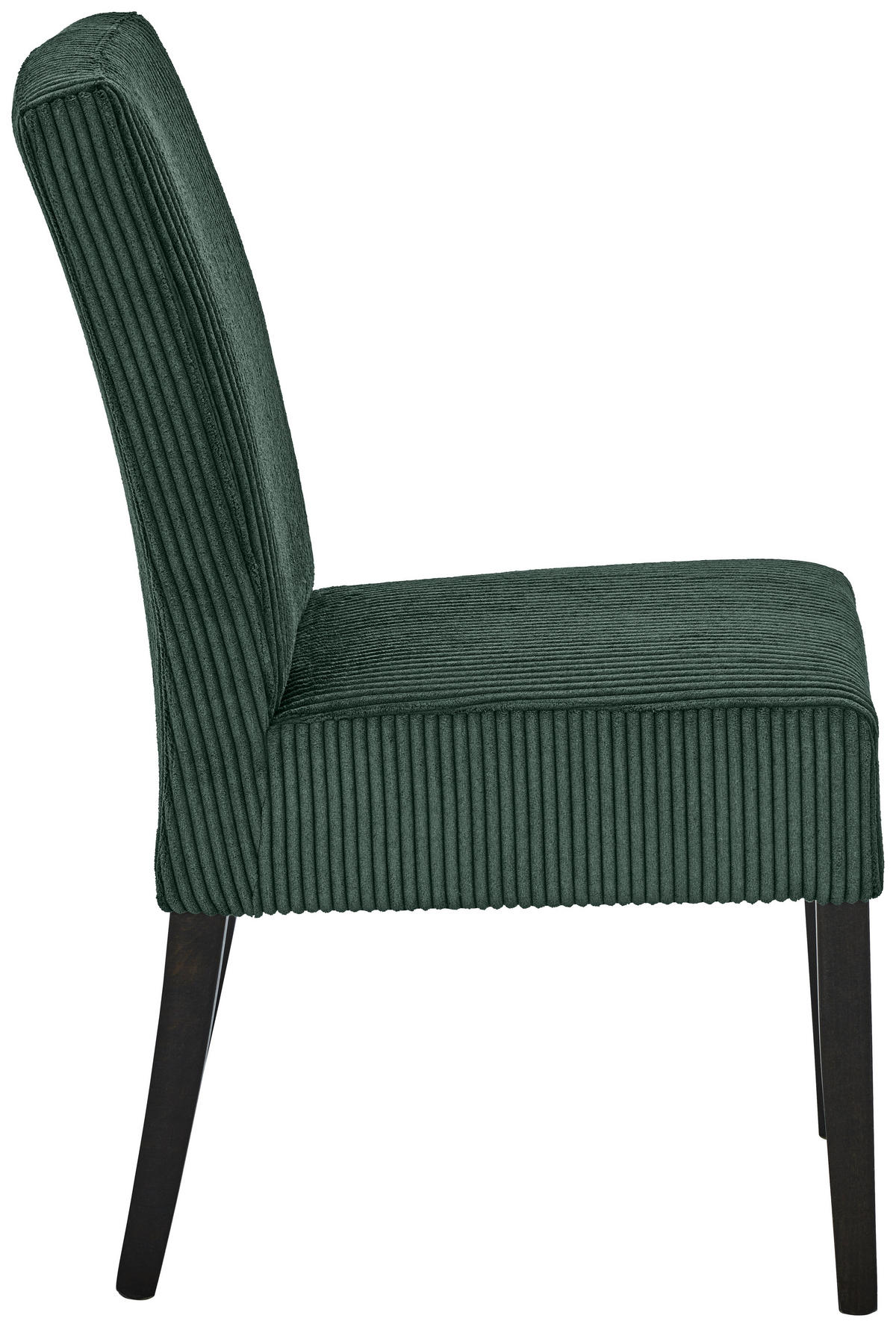 STUHL Webstoff Dunkelgrün Buche massiv  - Wengefarben/Dunkelgrün, MODERN, Holz/Textil (48/95/62cm)