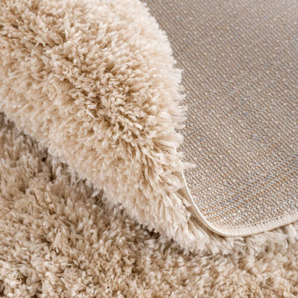 HOCHFLORTEPPICH 120/120 cm Porto Beige  - Beige, KONVENTIONELL, Textil (120/120cm) - Novel