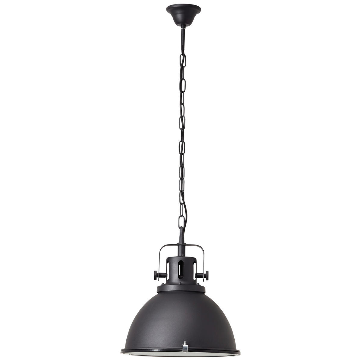 HÄNGELEUCHTE 38/133 cm    - Schwarz, Trend, Glas/Metall (38/133cm) - Brilliant