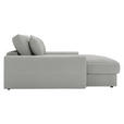 XXL-SESSEL Cord Hellgrau    - Hellgrau/Schwarz, MODERN, Kunststoff/Textil (160/87/190cm) - Carryhome