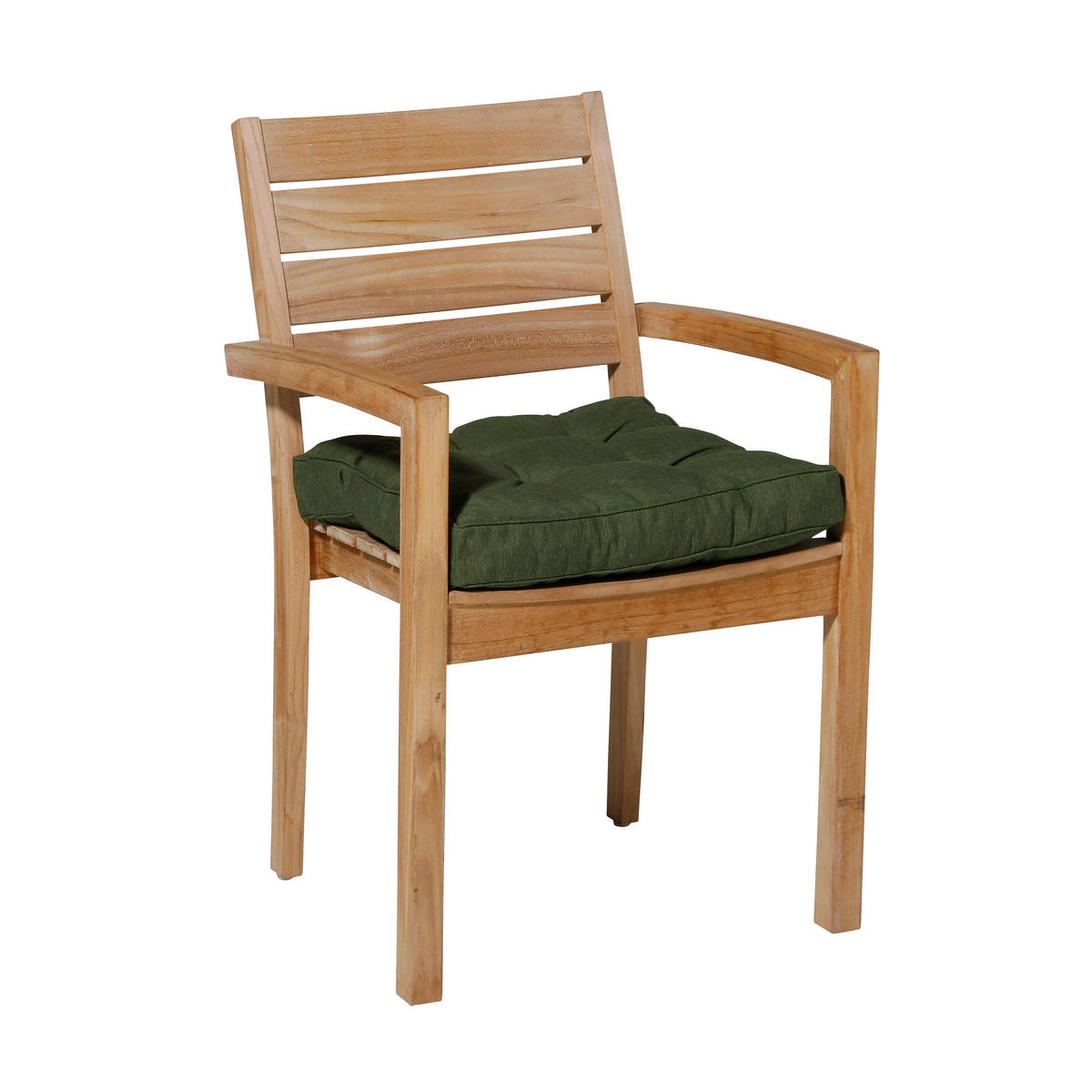 GARTENSITZKISSEN in Dunkelgrün  - Dunkelgrün, Basics, Textil (47/47/6cm)