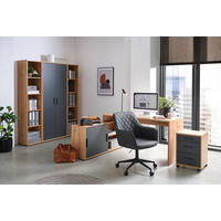 ROLLBOX - stejar Artisan/antracit, Konventionell, plastic/material pe bază de lemn (40/56/39cm) - Cantus