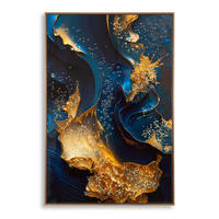 LEINWANDBILD Abstraktes  - Goldfarben, Basics, Holz/Kunststoff (60/90/4cm)