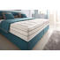 BOXSPRINGBETT 180/200 cm INKL. Matratze, Topper - Türkis/Chromfarben, Design, Holz/Kunststoff (180/200cm) - Bentley