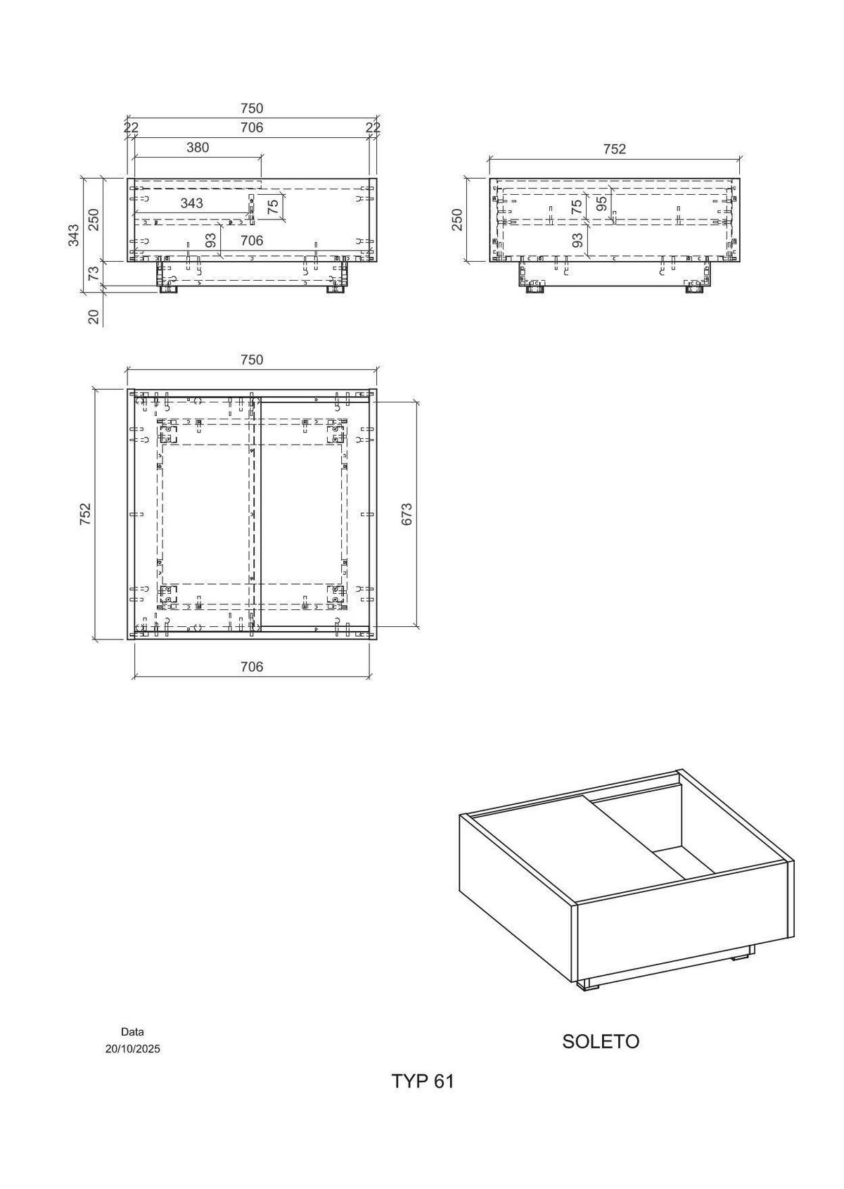 COUCHTISCH in Holzwerkstoff 76/35/75 cm  - Eichefarben/Graphitfarben, Design, Holzwerkstoff (76/35/75cm) - MID.YOU
