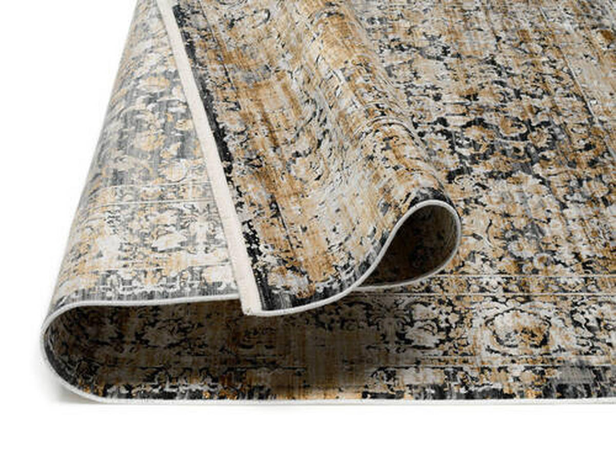 WEBTEPPICH 120/180 cm Le Mans  - Goldfarben/Grau, Design, Textil (120/180cm) - Dieter Knoll