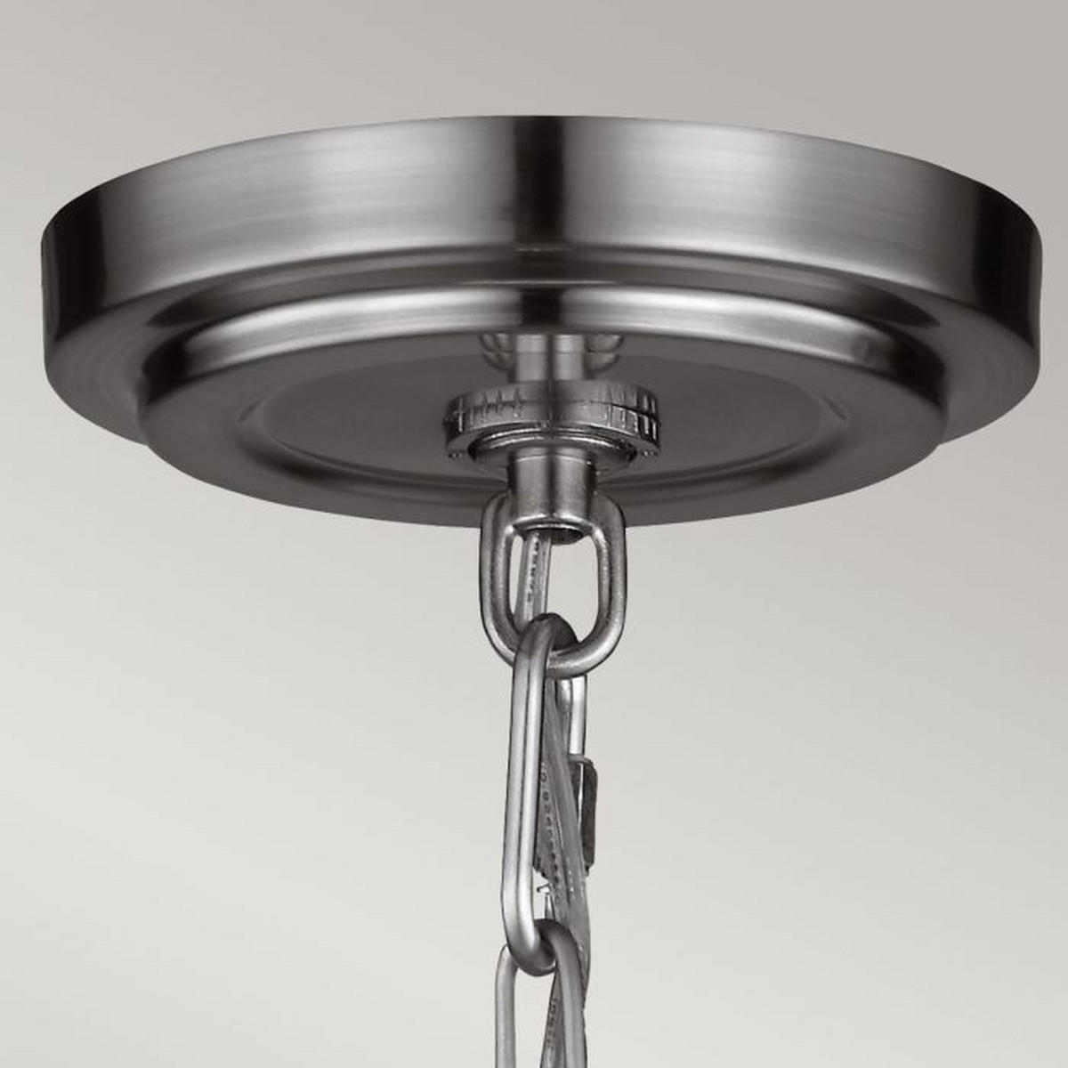 HÄNGLAMPA Parkman 30.5 /64.5  cm  - nickelfärgad, Klassisk, metall/glas (30.5 /64.5 cm) - Elstead Lighting