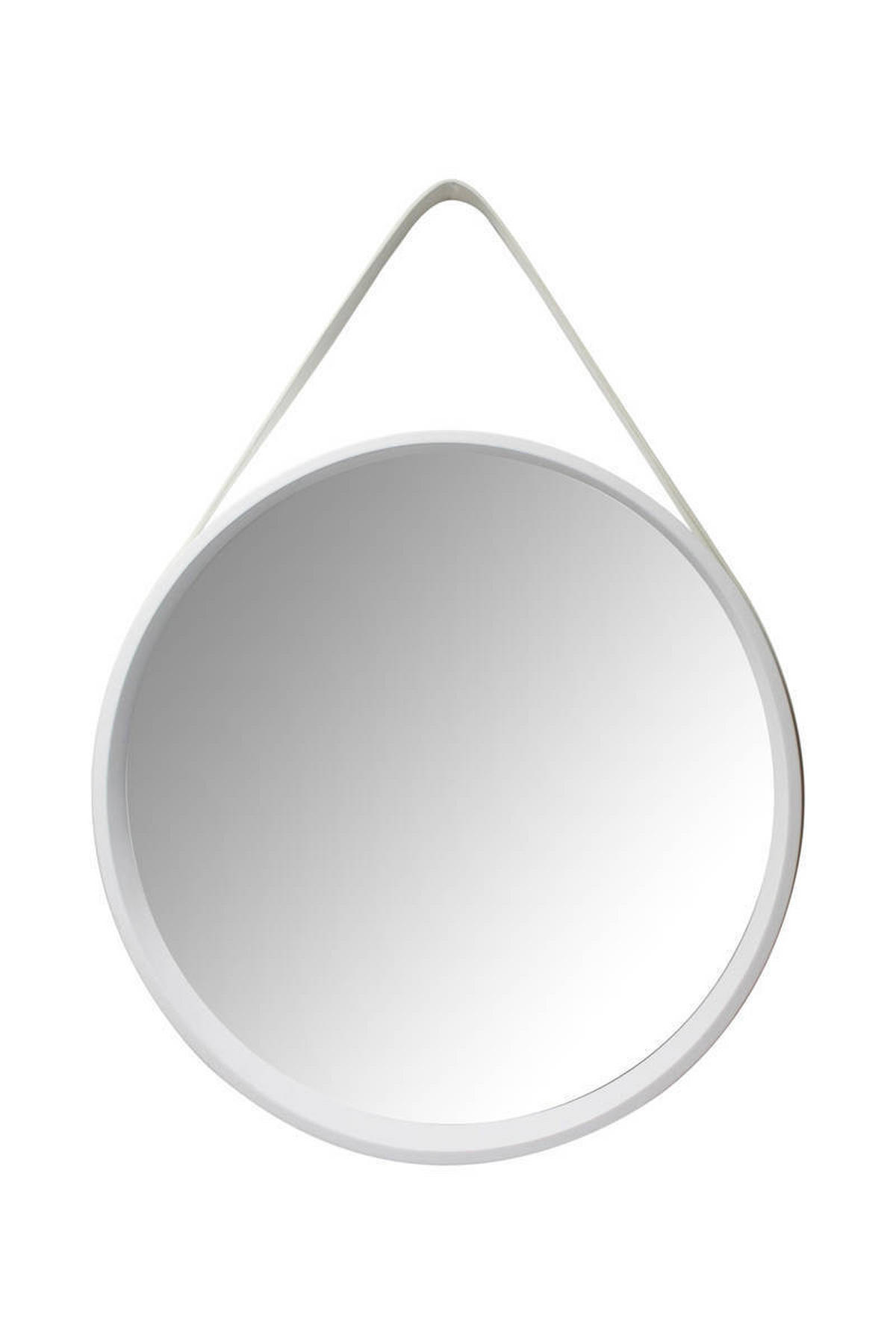 WANDSPIEGEL 49,5/49,5/3,5-7,5 cm  - Weiss, Trend, Glas/Holzwerkstoff (49,5/49,5/3,5-7,5cm) - Kayoom