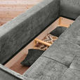 BOXSPRINGSOFA in Chenille Greige  - Greige/Schwarz, MODERN, Kunststoff/Textil (235/95/108cm) - Hom`in