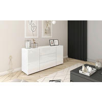 SIDEBOARD Berlin  in 150/68/38,5 cm  - Weiß Hochglanz/Weiß, Design, Holzwerkstoff/Kunststoff (150/68/38,5cm) - P & B