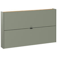 SCHUHKIPPER GW-Ameca  in 140/83/18 cm  - Eichefarben/Pastellgrün, Design, Holzwerkstoff/Metall (140/83/18cm)