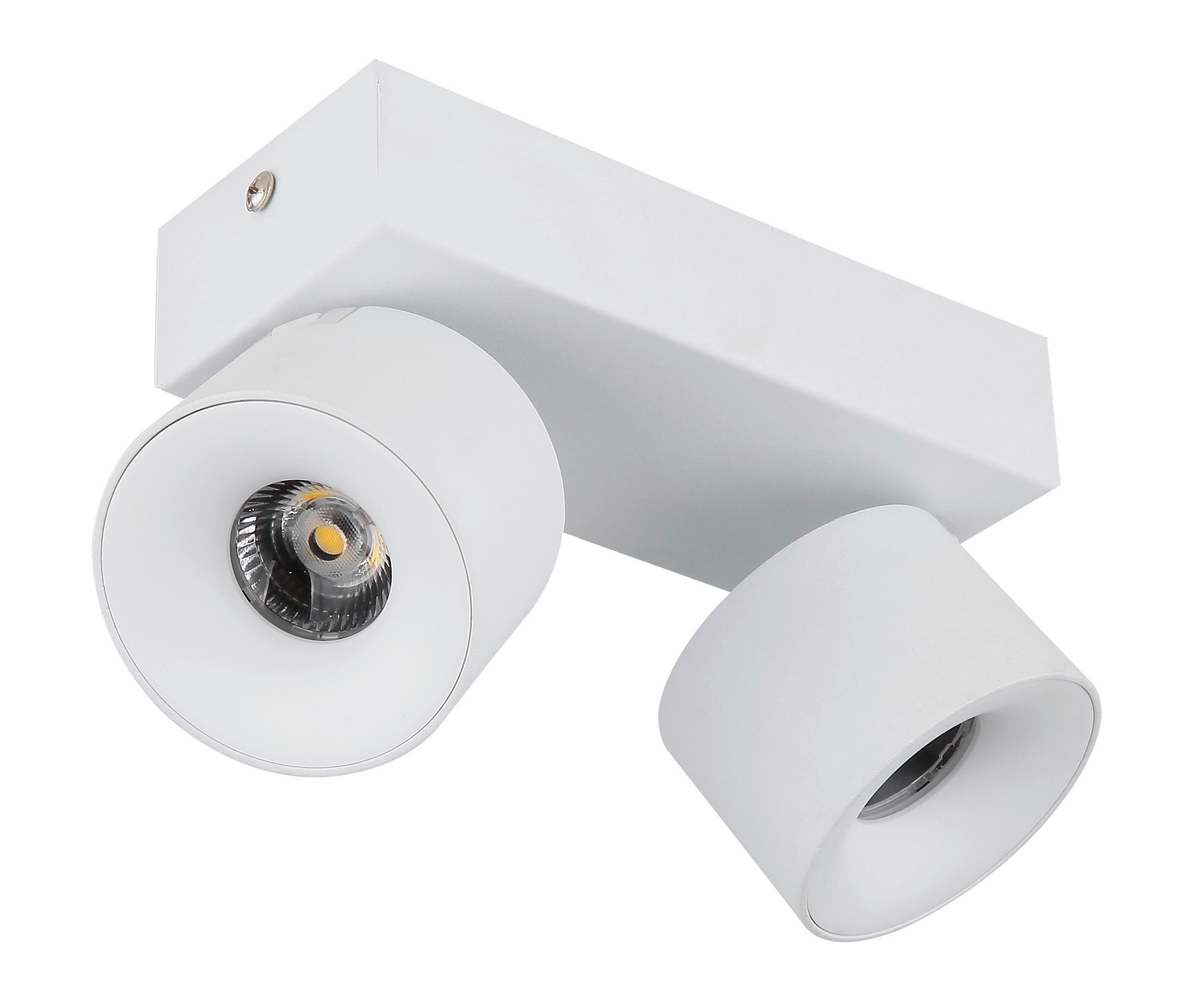 LED ZÁŘIČ, 20.5/7.2/12 cm - bílá/průhledné, Basics, kov/plast (20.5/7.2/12cm) - Globo