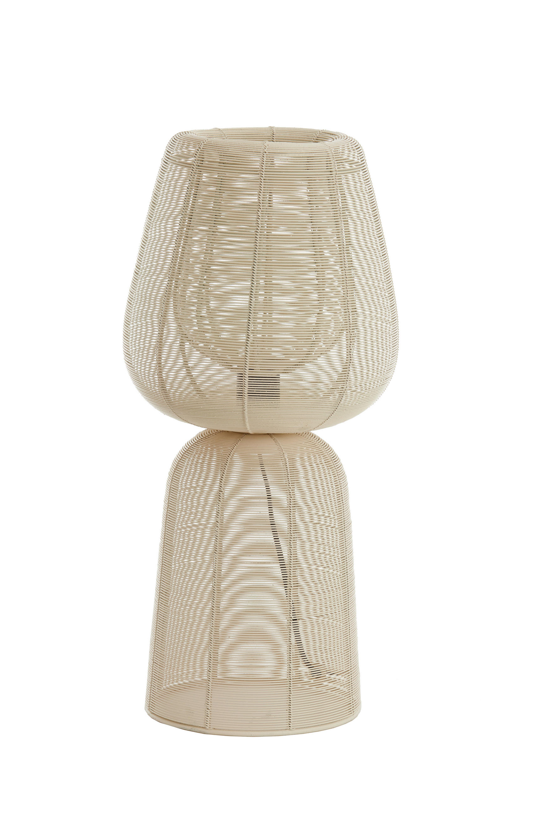 TISCHLEUCHTE ABOSO 24/54 cm   - Weiß, Trend, Metall (24/54cm) - Light & Living