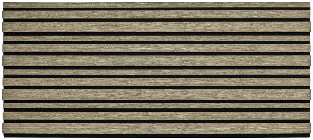 AKUSTIKPANEEL EICHE GRAU 4-er Set  - Hellgrau, MODERN, Holz (52/120cm)