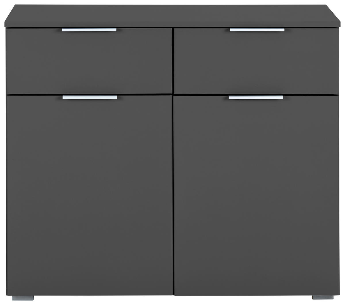 KOMMODE Rauch ALABAMA  in 80/81/42 cm  - Alufarben/Grau, MODERN, Holzwerkstoff (80/81/42cm) - Rauch Möbel