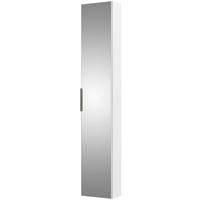 HOCHSCHRANK 30/168/17 cm  - Weiß Hochglanz/Weiß, KONVENTIONELL, Glas/Holzwerkstoff (30/168/17cm) - Sadena