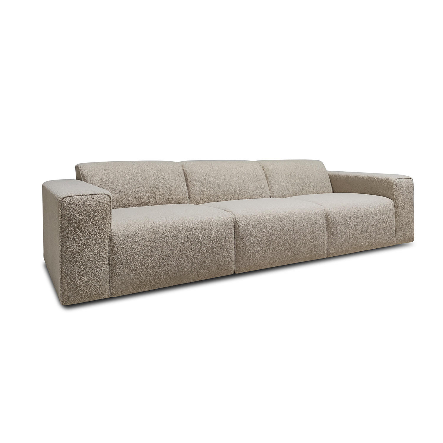 SOFFMODUL i teddy tyg beige  - beige/svart, Klassisk, metall/trä (101/70/96cm) - Niels Andersson