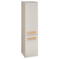 MIDISCHRANK 30/121/33 cm  - Kaschmir/Eiche Artisan, Basics, Glas/Holz (30/121/33cm) - Dieter Knoll