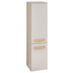 MIDISCHRANK 30/121/33 cm  - Kaschmir/Eiche Artisan, Basics, Glas/Holz (30/121/33cm) - Dieter Knoll