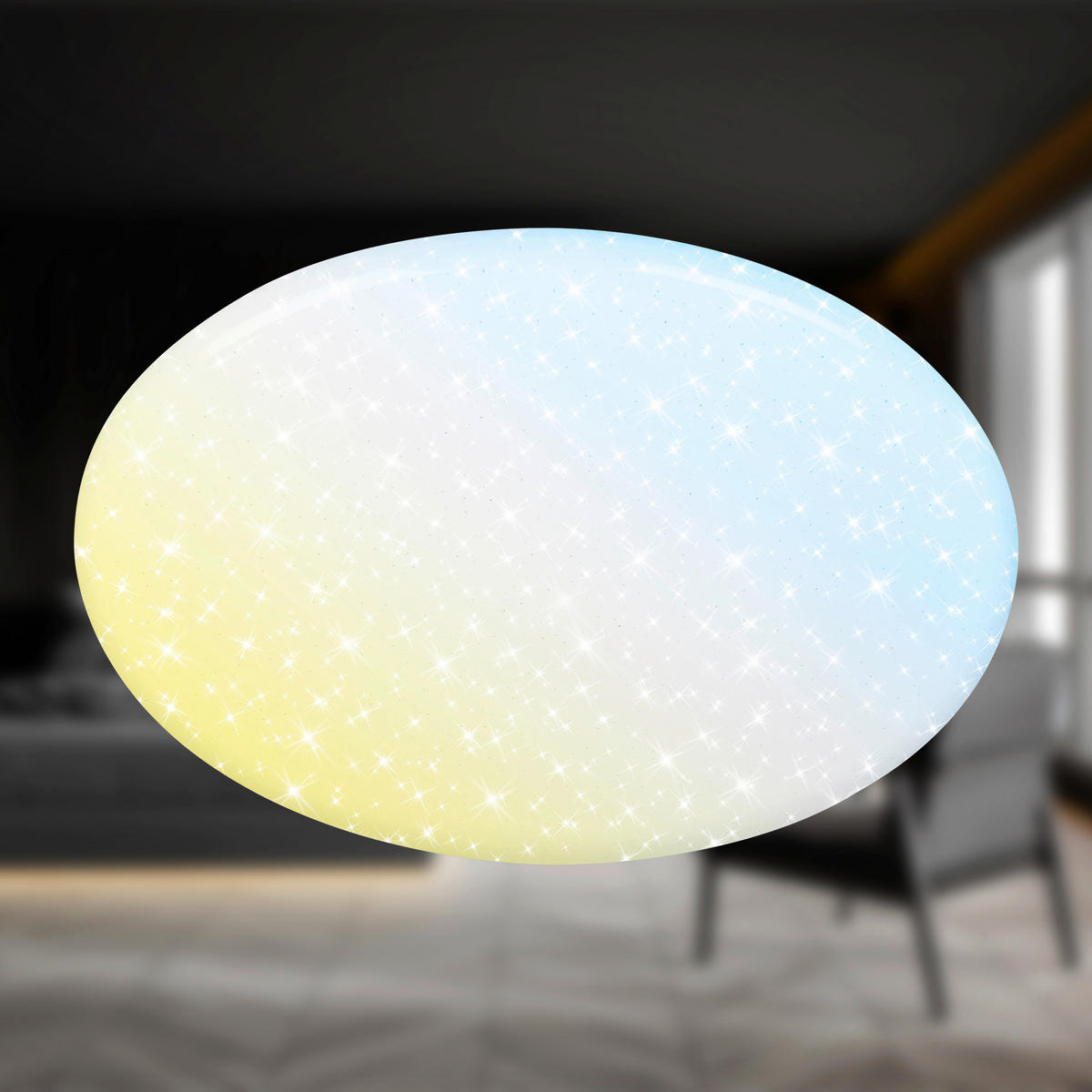 STROPNA LED-SVETILKA  VERB /8000 lm/3000-6500 K// - bela, Basics, kovina/umetna masa (56/8,5cm)