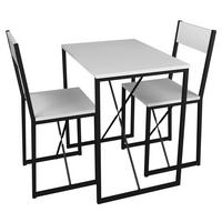 ESSTISCH in Holzwerkstoff 72,8/52,7/84,7 cm   - Schwarz/Weiß, Design, Holzwerkstoff/Metall (72,8/52,7/84,7cm) - MID.YOU