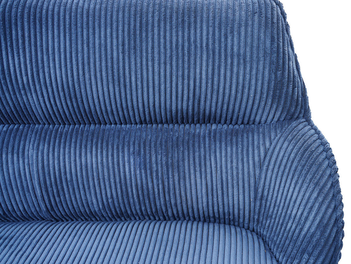SITZBANK 163/67/85 cm Struktur Blau  - Blau/Beige, MODERN, Textil/Metall (163/67/85cm) - MID.YOU