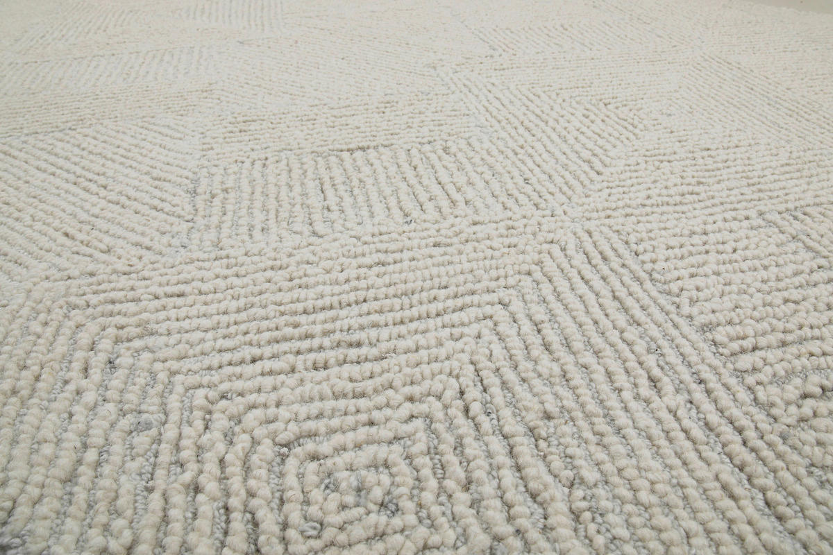 WEBTEPPICH Wohnzimmer 300/400 cm Hamptons Thirtythree Elfenbein rechteckig  - Elfenbein, Design, Textil (300/400cm) - WECON HOME
