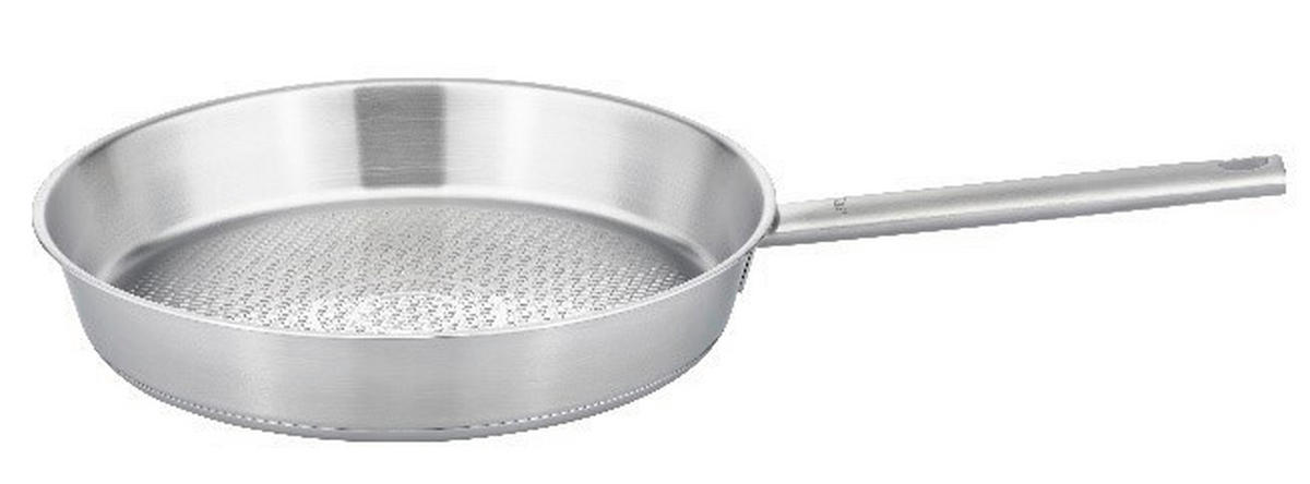 BRATPFANNE Lafer EDS 28 cm  - Silberfarben, Basics, Metall (28cm) - Johann Lafer