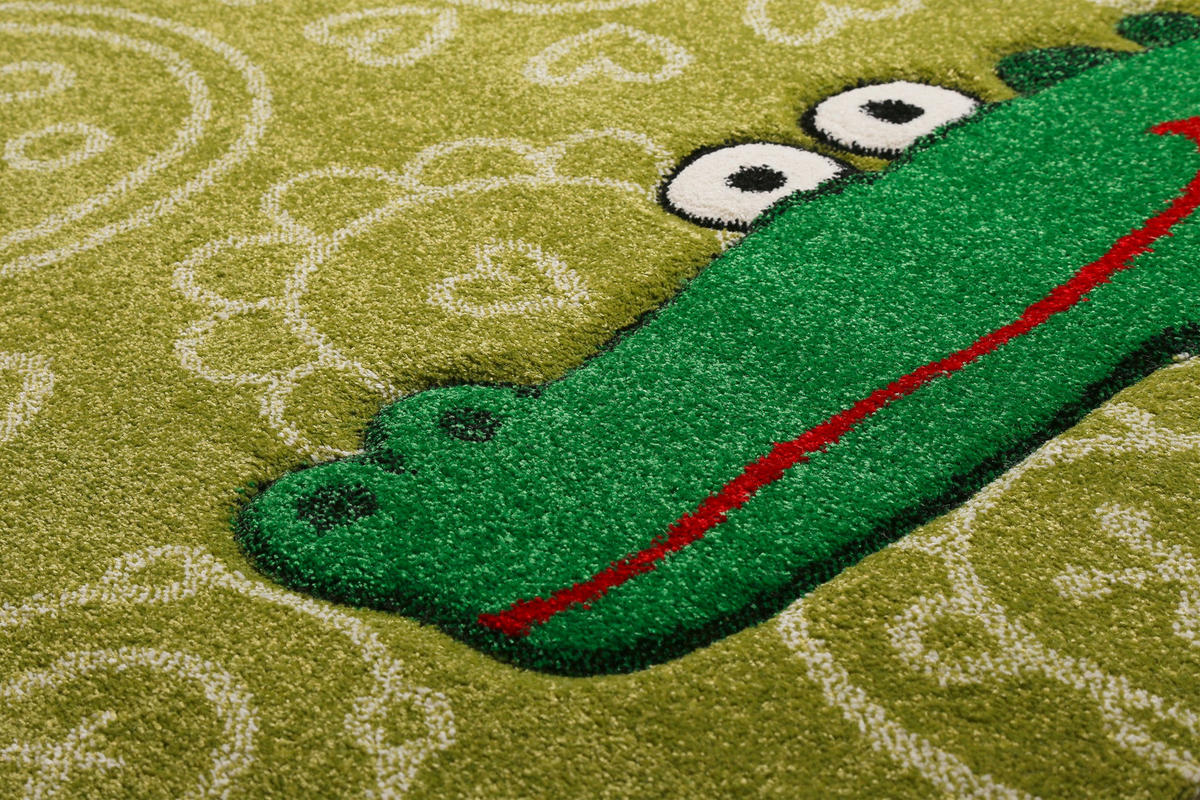 KINDERTEPPICH 80/150 cm Crocodile  - Grün, Trend, Textil (80/150cm) - Sigikid