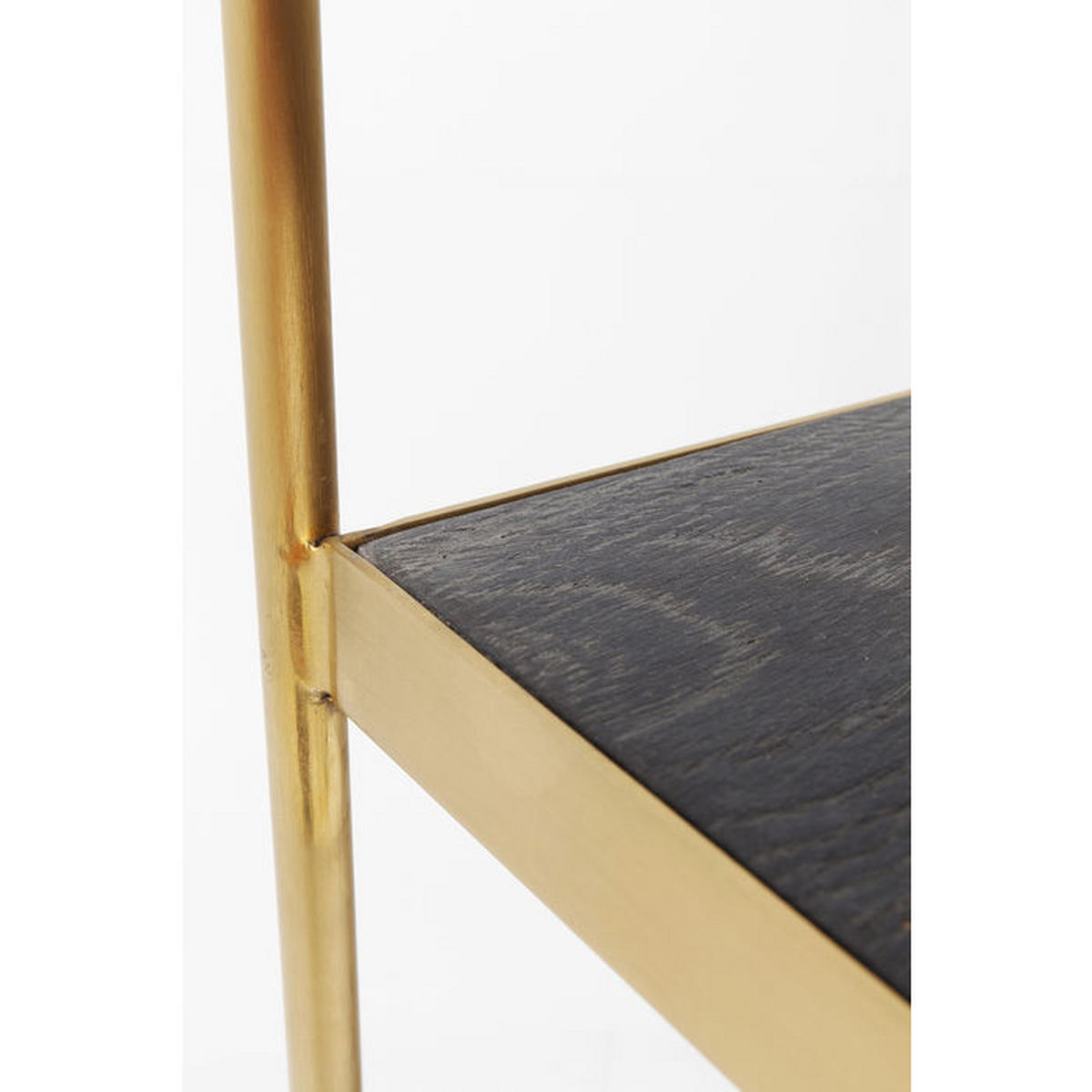 REGAL  150/200/35 cm Schwarz, Messingfarben  - Messingfarben/Schwarz, Design, Holz/Metall (150/200/35cm) - Kare-Design