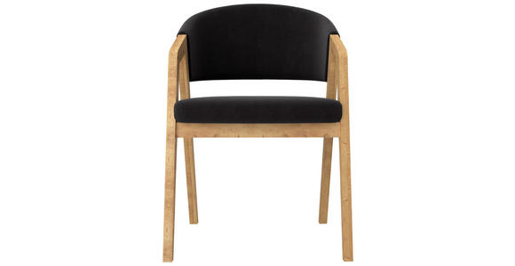 ARMLEHNSTUHL  Stoffauswahl Mikrofaser  - Anthrazit, KONVENTIONELL, Holz/Textil (59/96/60cm) - Carryhome