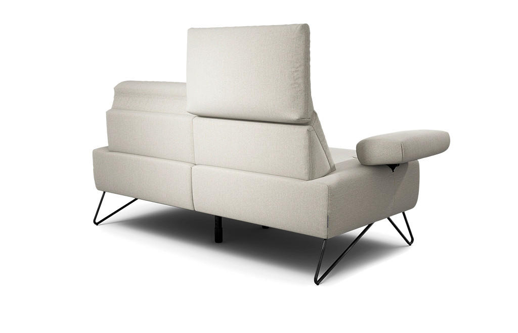 Thumbnail - Sensoo 2-Sitzer-Sofa Cosy, Natur, Textil, 164-194x85x86-94 cm, Stoffauswahl, Armteil links, rechts, Wohnzimmer, Sofas & ...