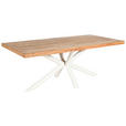 TISCHGESTELL in Metall 160/75/72 cm - Creme, Design, Metall (160/75/72cm) - Landscape