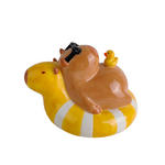 DEKOTIER - Gelb/Braun, Trend, Keramik (17,5/14/11,6cm) - Ambia Home