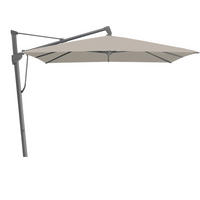 AMPELSCHIRM 400x300 cm Hellgrau  - Anthrazit/Hellgrau, Basics, Textil/Metall (400/300cm) - Glatz