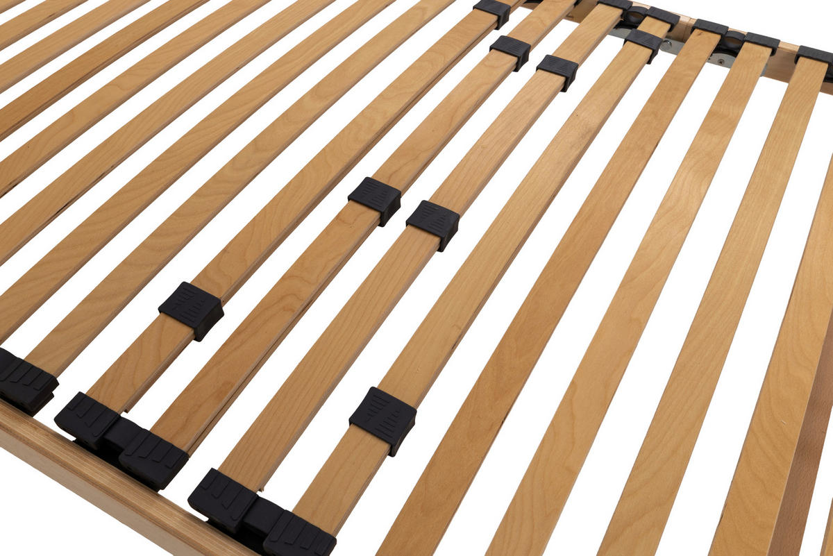 LATTENROST klappbar 140/200 cm Mittelzone verstellbar, Birke  - Naturfarben, Basics, Holz (140/200cm) - MID.YOU