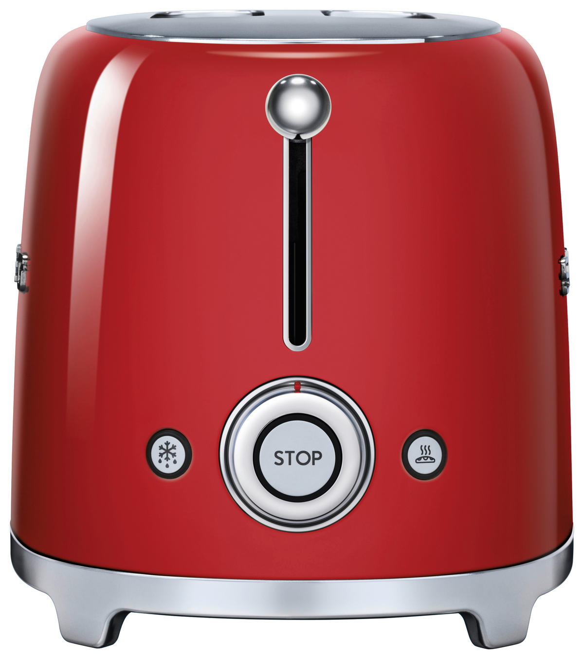 TOASTER  - Chromfarben/Rot, Basics, Metall (31/19,8/19,5cm) - SMEG