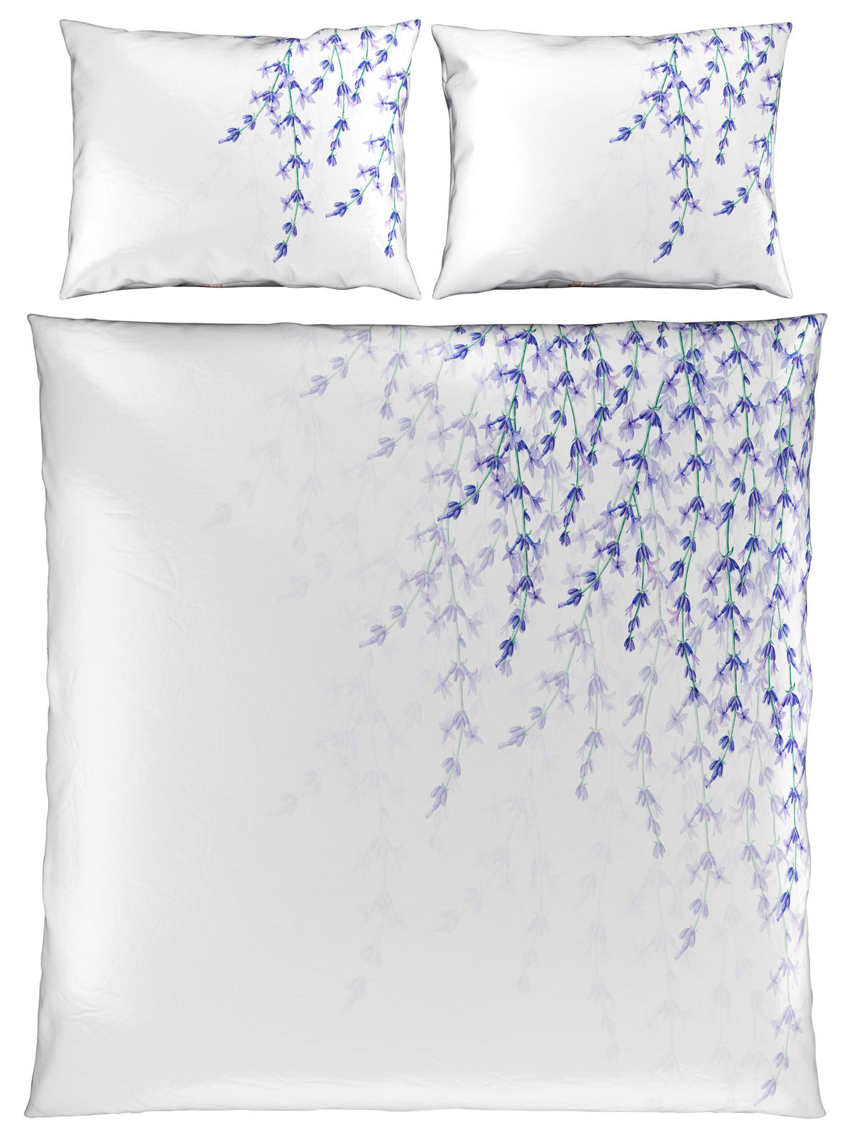 POSTELJINA SA DVA LICA LAVANDER 200/200 cm saten višebojna  - višebojna, Konvencionalno, tekstil (200/200cm) - Esposa