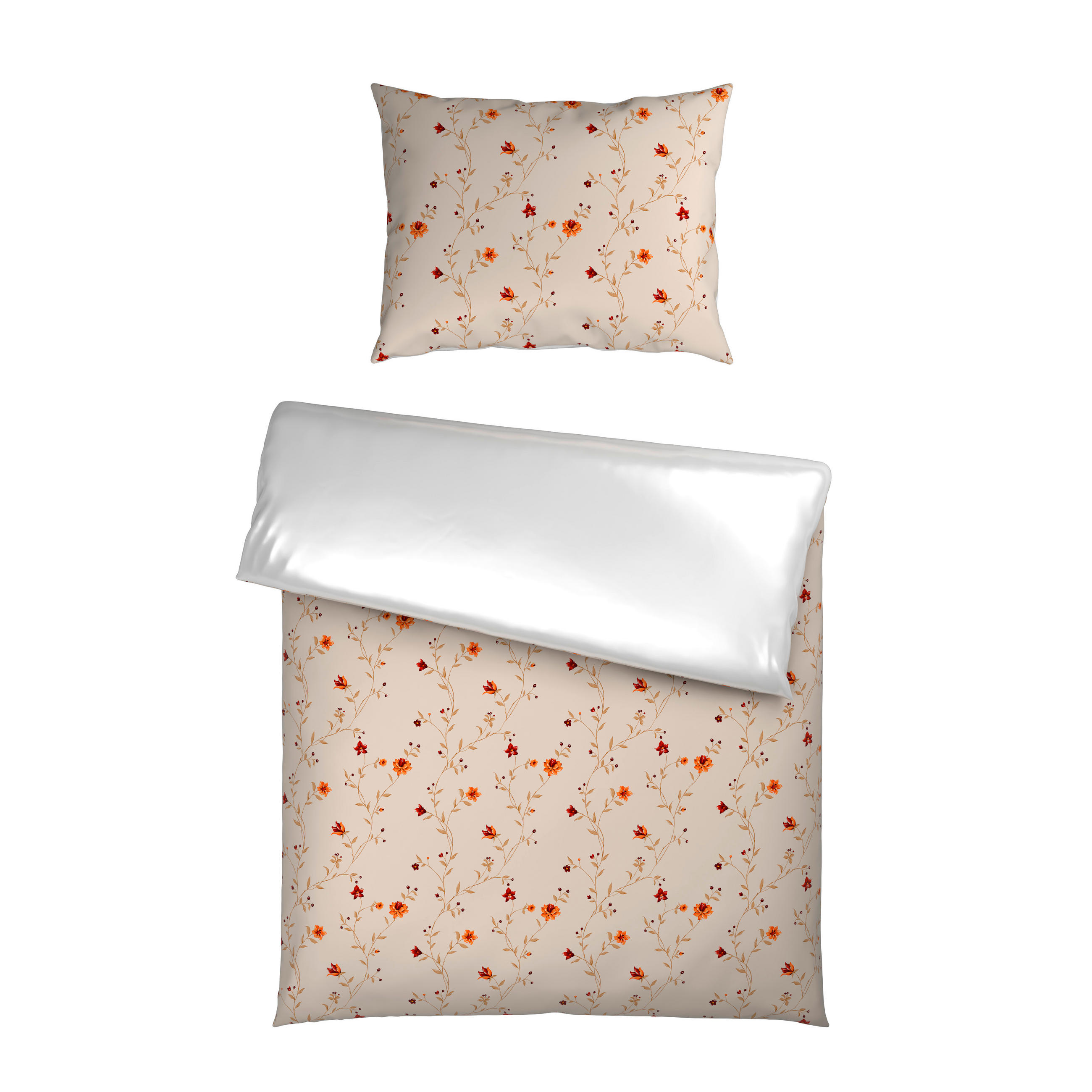 OBOUSTRANNÉ POVLEČENÍ, satén, krémová, 140/200 cm - krémová, textil (140/200cm) - Esposa