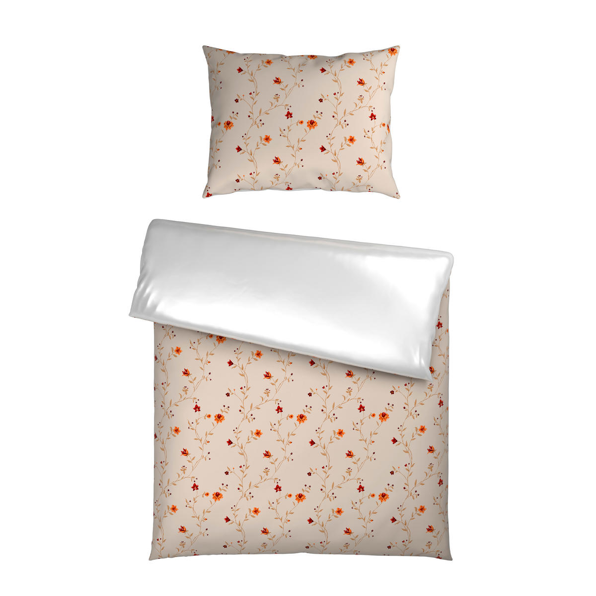 OBOUSTRANNÉ POVLEČENÍ, satén, krémová, 140/200 cm - krémová, textil (140/200cm) - Esposa
