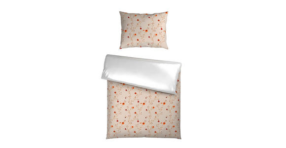 WENDEBETTWÄSCHE Satin 140/200 cm - Creme, Textil (140/200cm) - Esposa