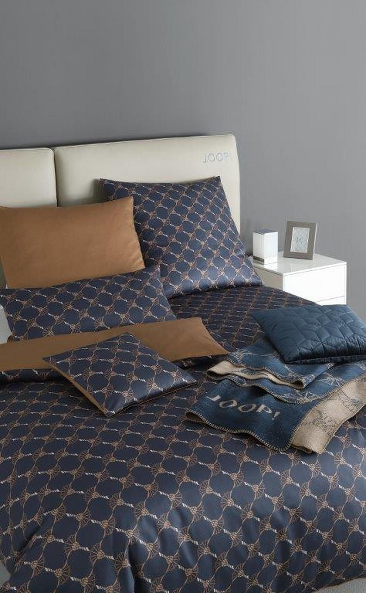 POSTELJINA SA DVA LICA Cornflower Double 140/200 cm makosaten plava  - plava, Konvencionalno, tekstil (140/200cm) - Joop!
