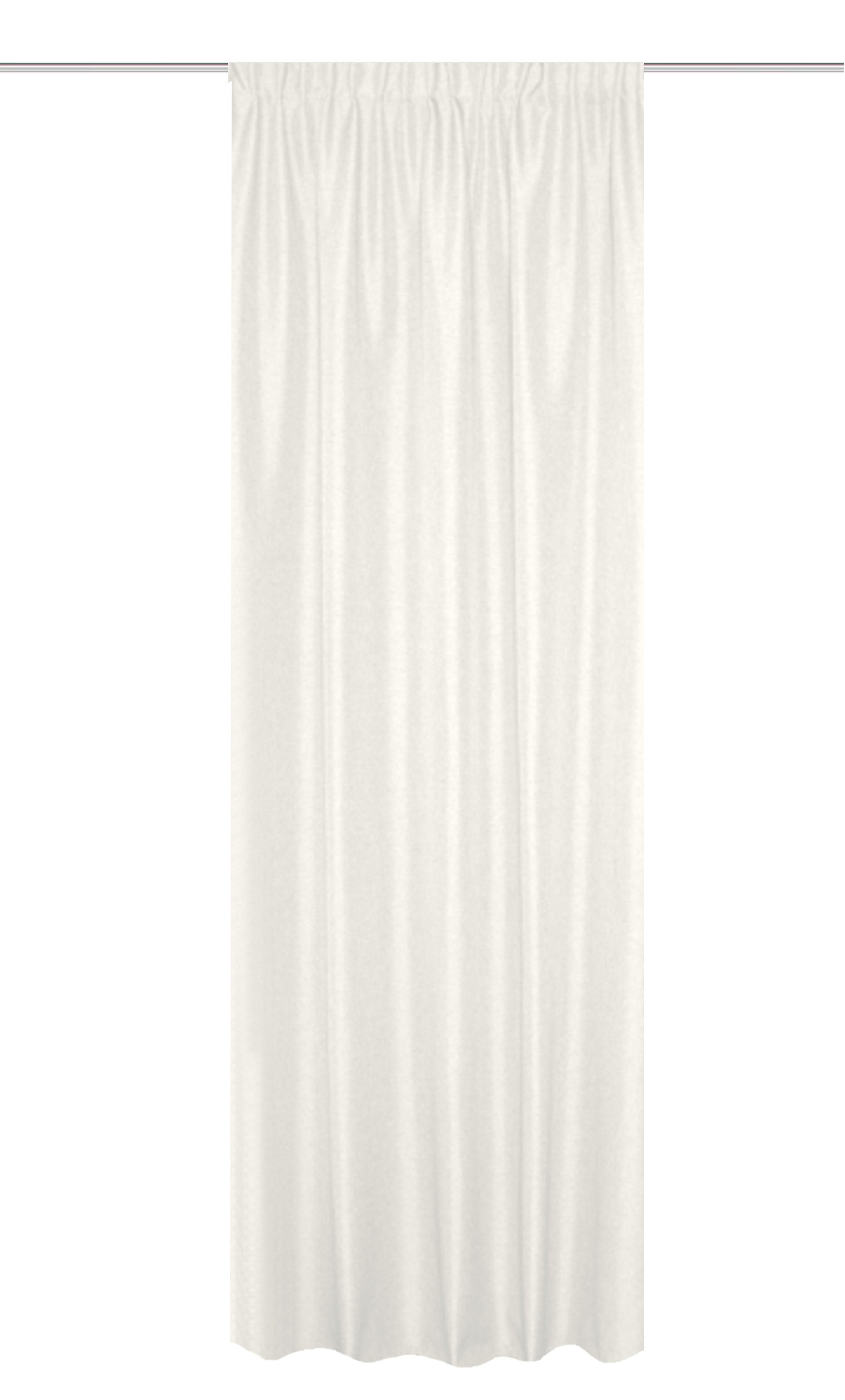 WÄRMESCHUTZVORHANG  blickdicht  135/300 cm   - Weiß, Basics, Textil (135/300cm)