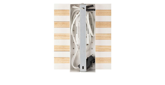 LED-DECKENLEUCHTE 60/22/6 cm - Ecru/Weiß, Basics, Holzwerkstoff/Kunststoff (60/22/6cm) - Novel